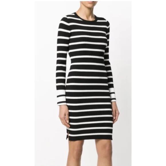 Theory Mini Dress Stripe Crewneck Jersey - Picture 2 of 11